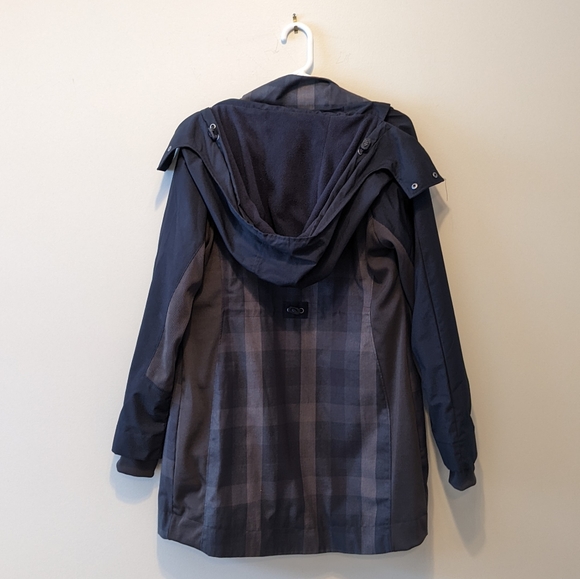 Three Stones Plaid Zip up Utility/Rain Jacket - Picture 7 of 9